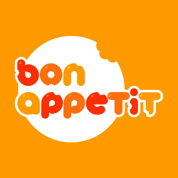 Bon appetit template — Wektor stockowy
