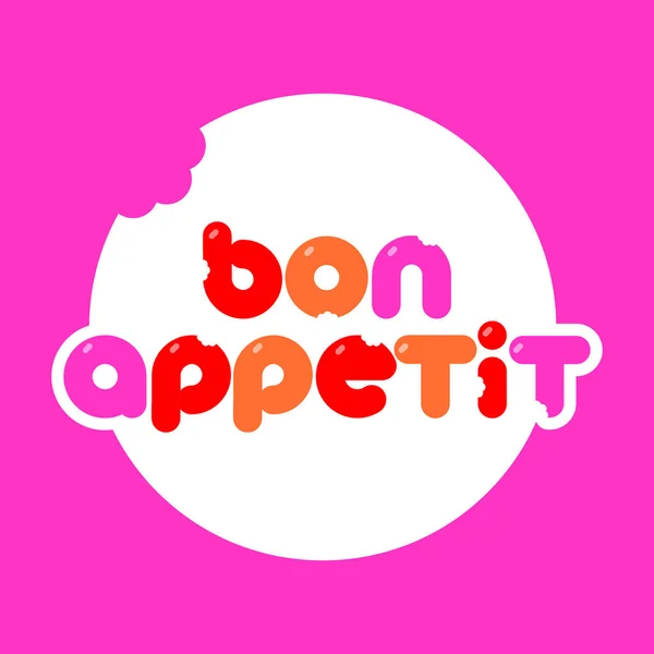 Bon appetit template — Stockvector