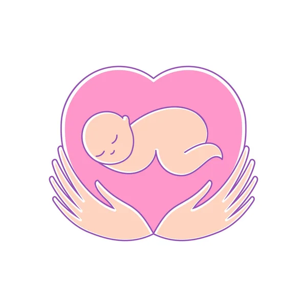 婴儿护理模板 — 图库矢量图片