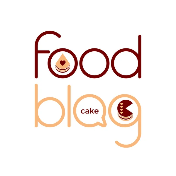 Шаблон пищевого блога — стоковый вектор