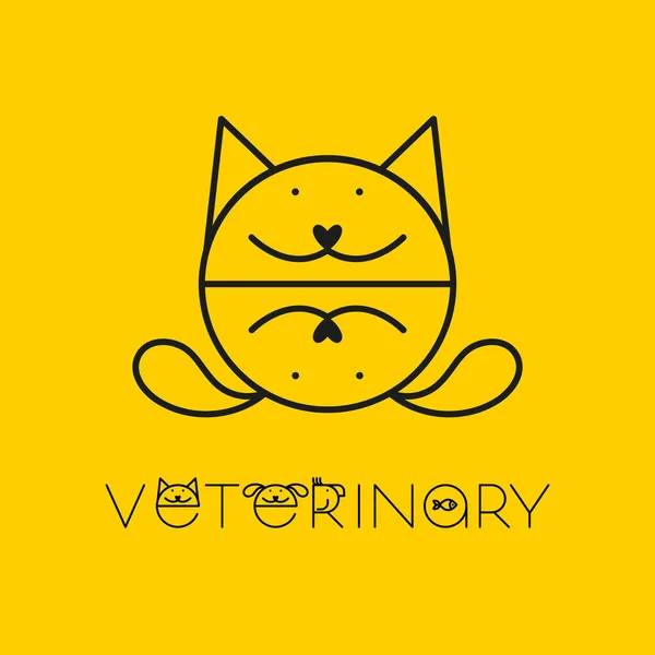 Plantilla de diseño veterinario — Vector de stock