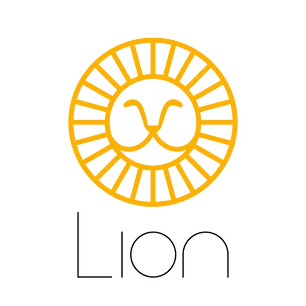 Modelo de logotipo de león — Vector de stock