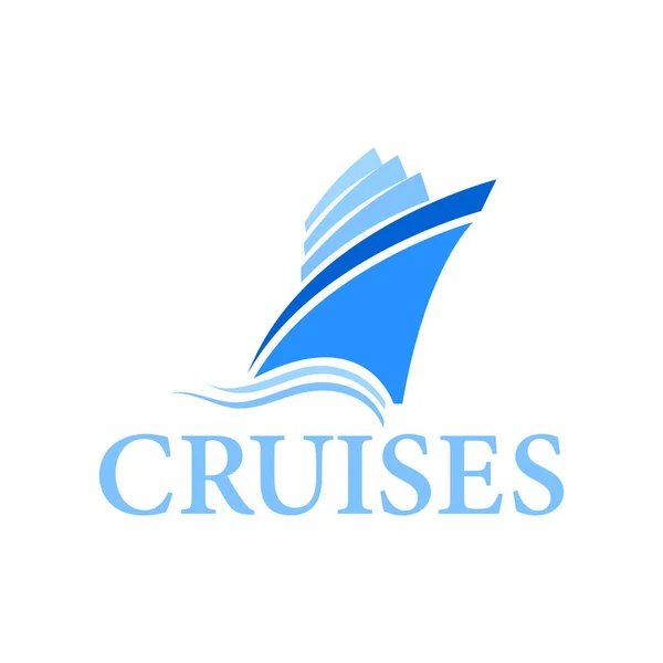 Plantilla de logo de crucero Ilustraciones De Stock Sin Royalties Gratis