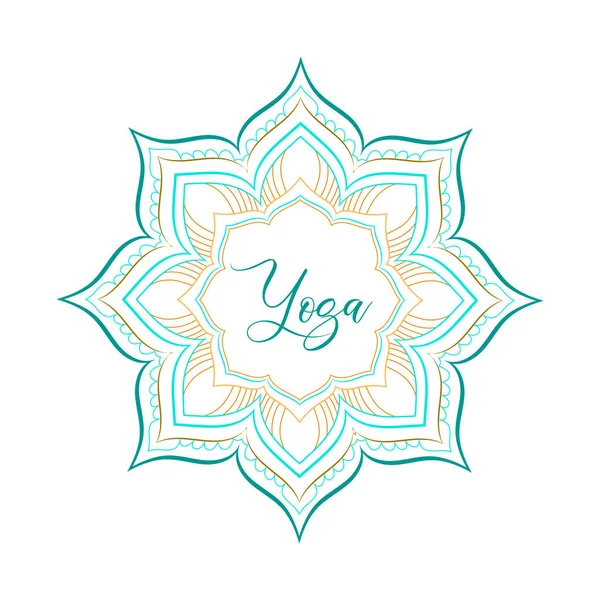 Zen yoga mandala 图库插图
