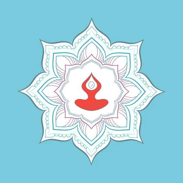 Zen yoga mandala — Διανυσματικό Αρχείο