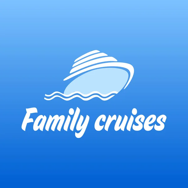 Cruise logo template — Stock Vector