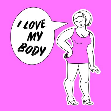 vücut pozitif aşk şablonu