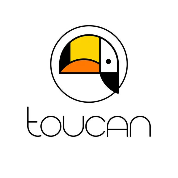 Toucan formgivningsmall — Stock vektor