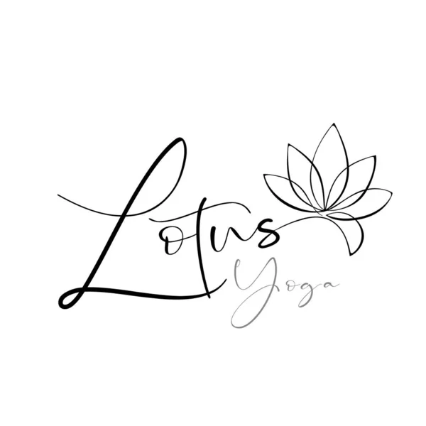 Lotus logotype template — Stock Vector