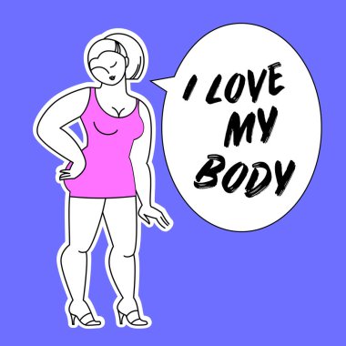 vücut pozitif aşk şablonu