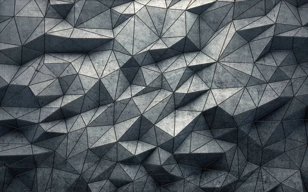 Abstraktní geometrická betonová pozadí. prostorové vykreslování — Stock fotografie