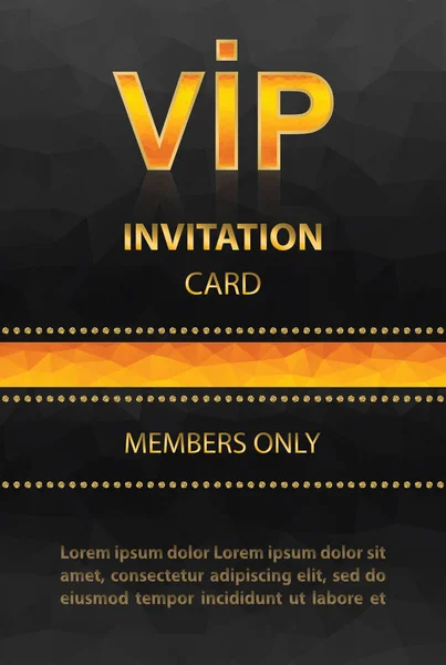 Vip Einladungskarte — Stockvektor