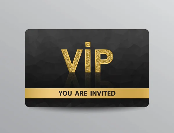 Tarjeta VIP de oro — Vector de stock