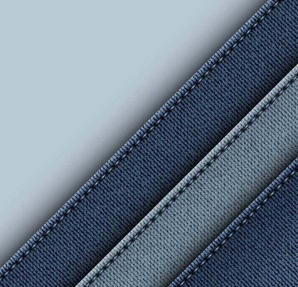 Jeans design med diagonala ränder — Stock vektor