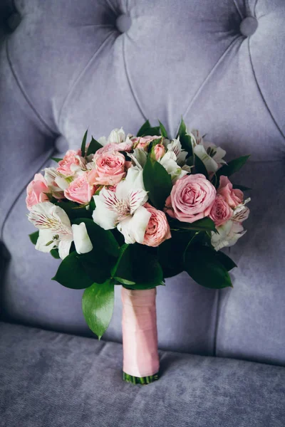 Гарний Букет Троянд Інтер Єрі Весільні Аксесуари — стокове фото