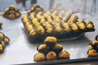 Satılık kamyon taze kavrulmuş kestane