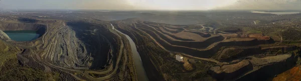 Carreira Minério Ferro Aberto Ucrânia — Fotografia de Stock