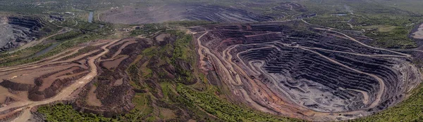 Open Pit Mining Quarries — Stock Photo, Image