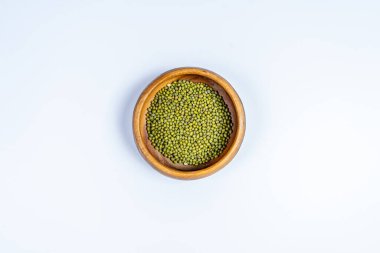 Tahta tabakta yeşil fasulye tohumu 