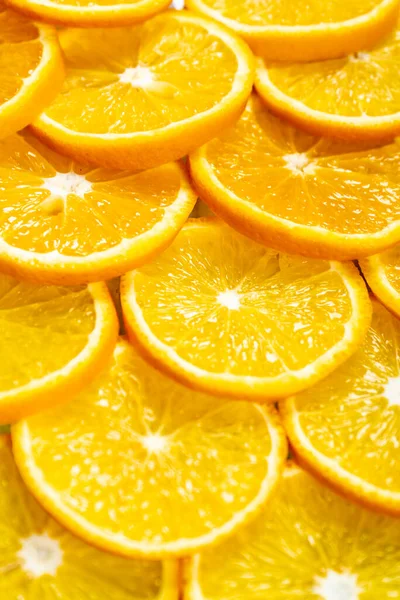 Egy csomó narancs szeletek a teljes képet — Stock Fotó