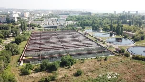 Широке коло очищення води — стокове відео