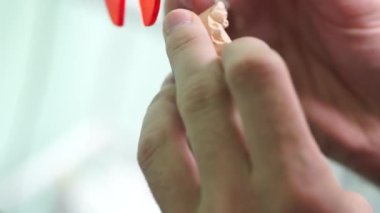 Kapalı ellerde diş hekimi takma diş temizliği doktoru yapar.