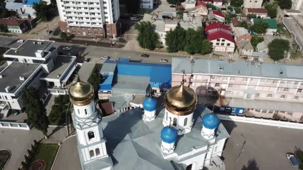 Den Helige Andes kyrka Ryssland Saratov — Stockvideo