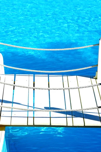 Detail můstku na bazén — Stock fotografie