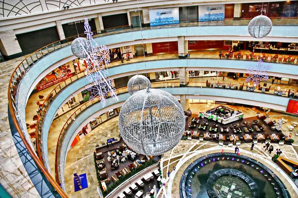 Shopping complex Afimall City is located in business center Moscow City. — Stock Photo, Image