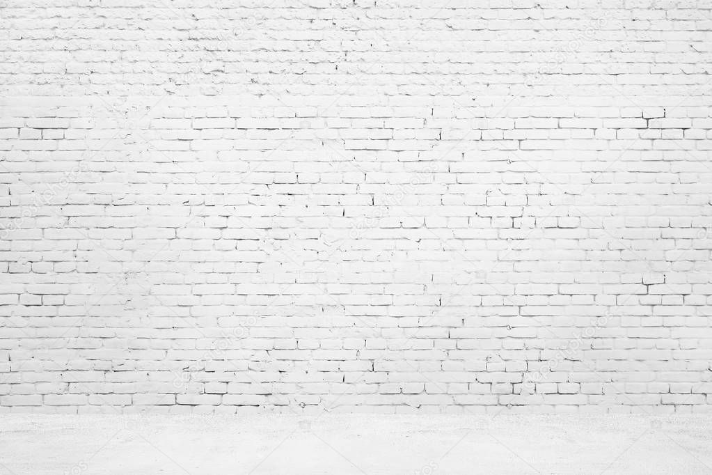 Old white brick stones wall background