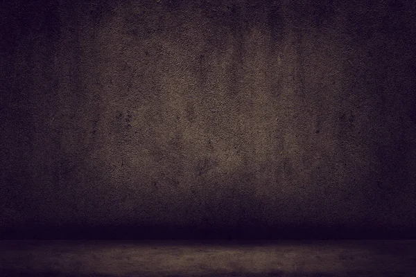 Темная Комната Полом Бетонными Стенами — стоковое фото