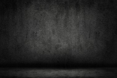 Karanlık Oda Zemin ve beton duvar arka plan