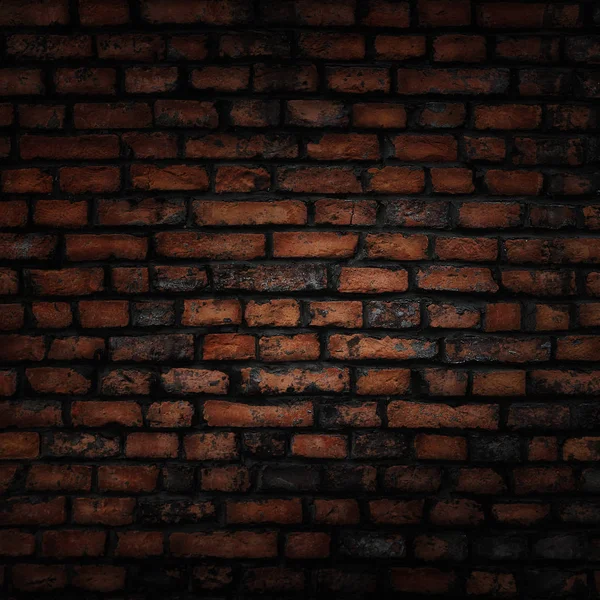 Старый Гранж Темно Кирпичный Фон Стены — стоковое фото