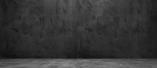 Blanco Beton Brede Donkere Muur Textuur Achtergrond — Stockfoto