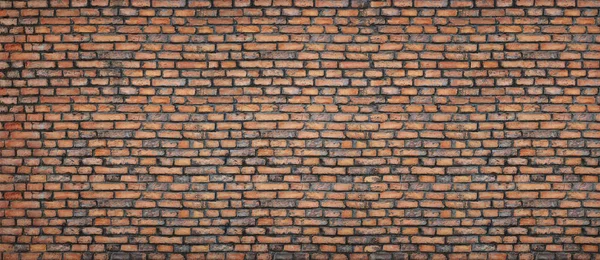 Vecchio Grunge Scuro Muro Mattoni Sfondo — Foto Stock