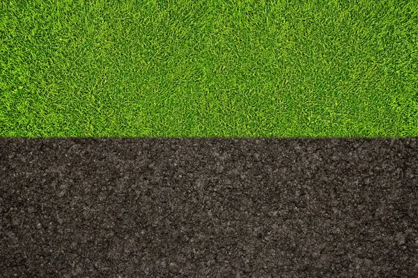 Close Image Dark Ground Green Grass — Stock Photo, Image