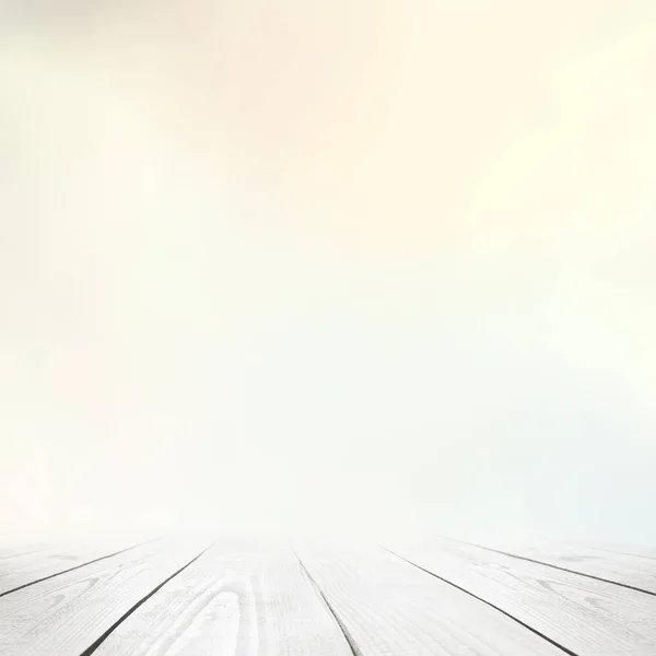 Облачное Небо Деревянные Доски Пола Аннотация — стоковое фото