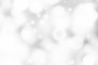 Gümüş bokeh arka plan. Soyut mevsimlik ışıklar