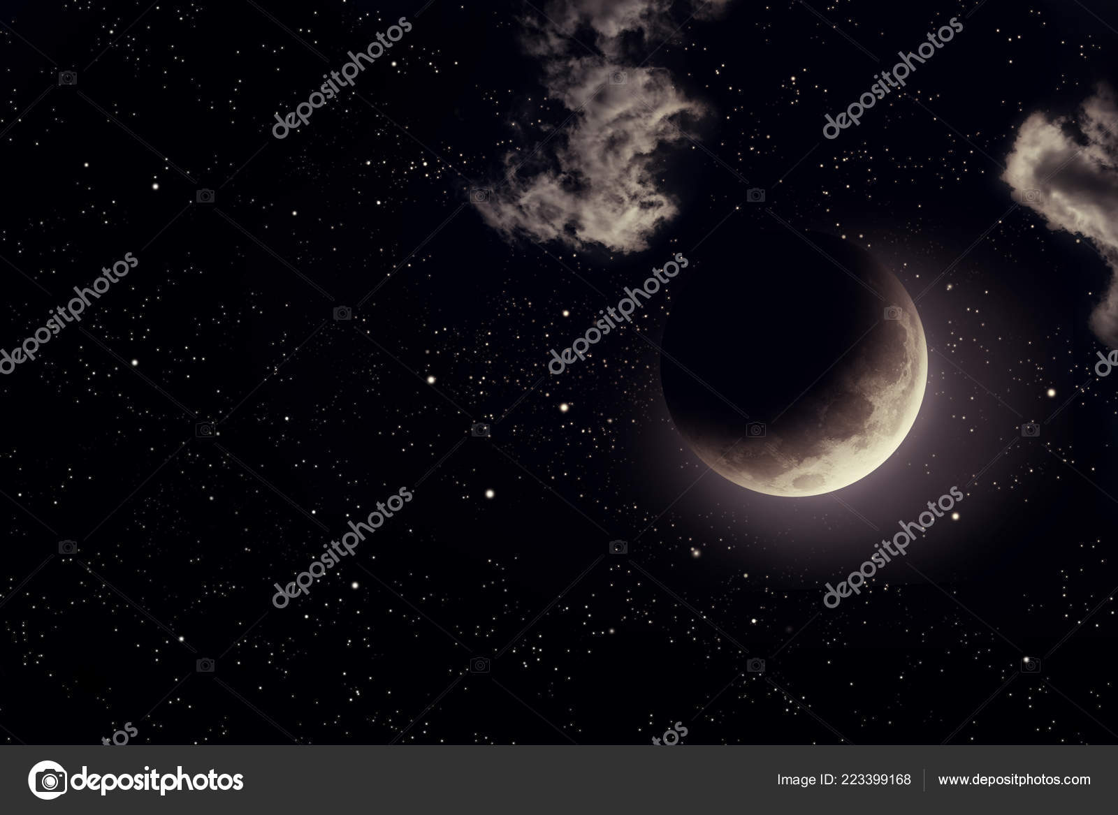 nasa moon night sky