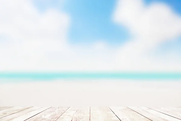 Mare Azzurro Sotto Cielo Nuvoloso Bellezza Natura Sfondo — Foto Stock