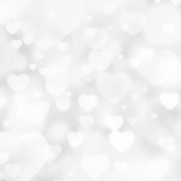 Golden Hearts Bokeh Background Valentines Day Card — Stock Photo, Image