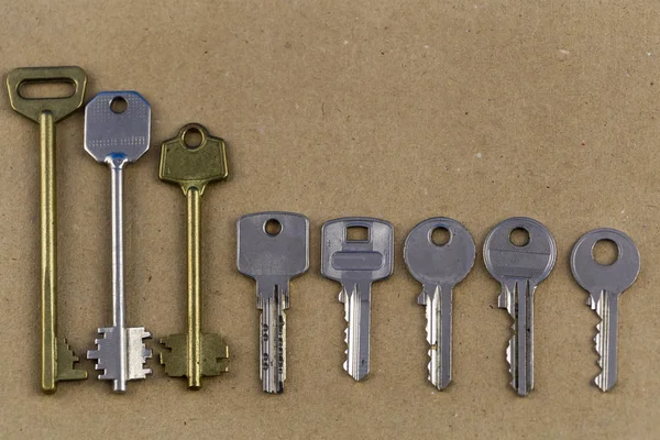 Régi Kulcsok Elveszett Kulcsok — Stock Fotó