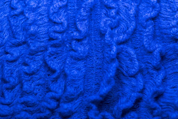 Textura Las Cosas Tejidas Cerca Textura Del Hilo — Foto de Stock