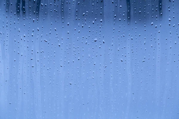 Textura Vidro Molhado Pequenas Gotas Água — Fotografia de Stock