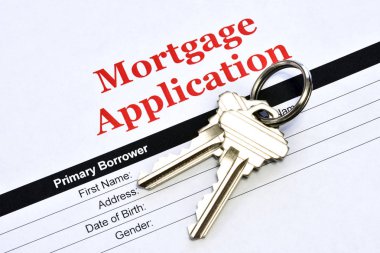 Emlak Mortgage uygulama kredi belge evin anahtarları ile