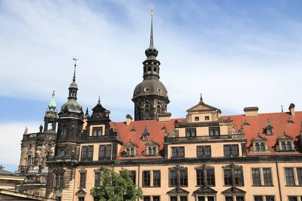 Ville Dresde Allemagne État Sachsen Palais Residenz Residenzschloss Reconstruit Après — Photo