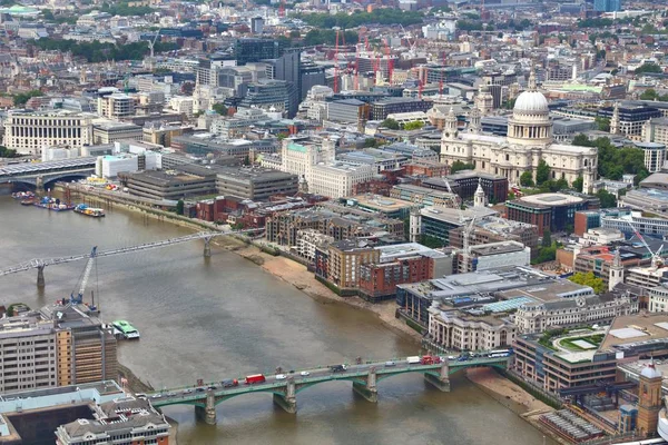 London City Luchtfoto Met Paul Cathedral — Stockfoto