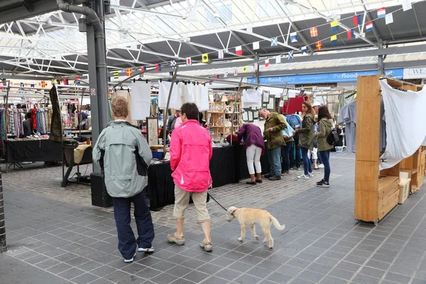 Londra Ngiltere Temmuz 2016 Nsanlar Greenwich Market Londra Ngiltere Ziyaret — Stok fotoğraf