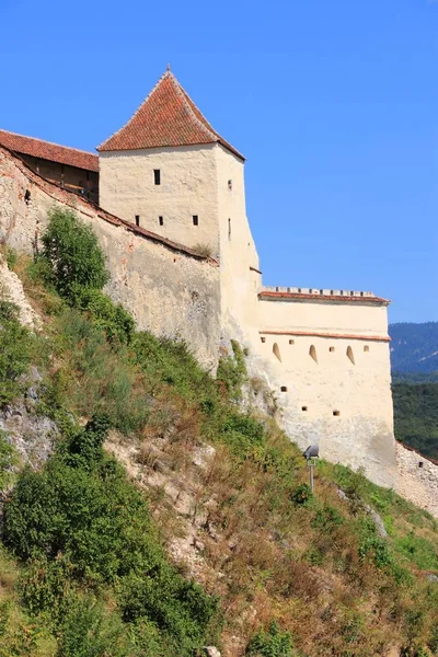 Місті Ришнов Замку Трансильванії Румунії Стара Фортеця — стокове фото