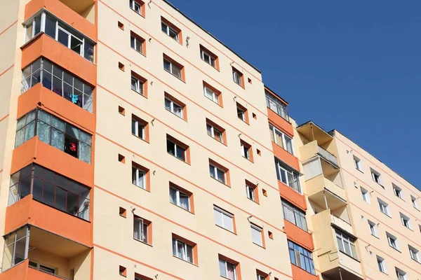 Edificio Genérico Apartamentos Europa Manzana Sibiu Rumania —  Fotos de Stock